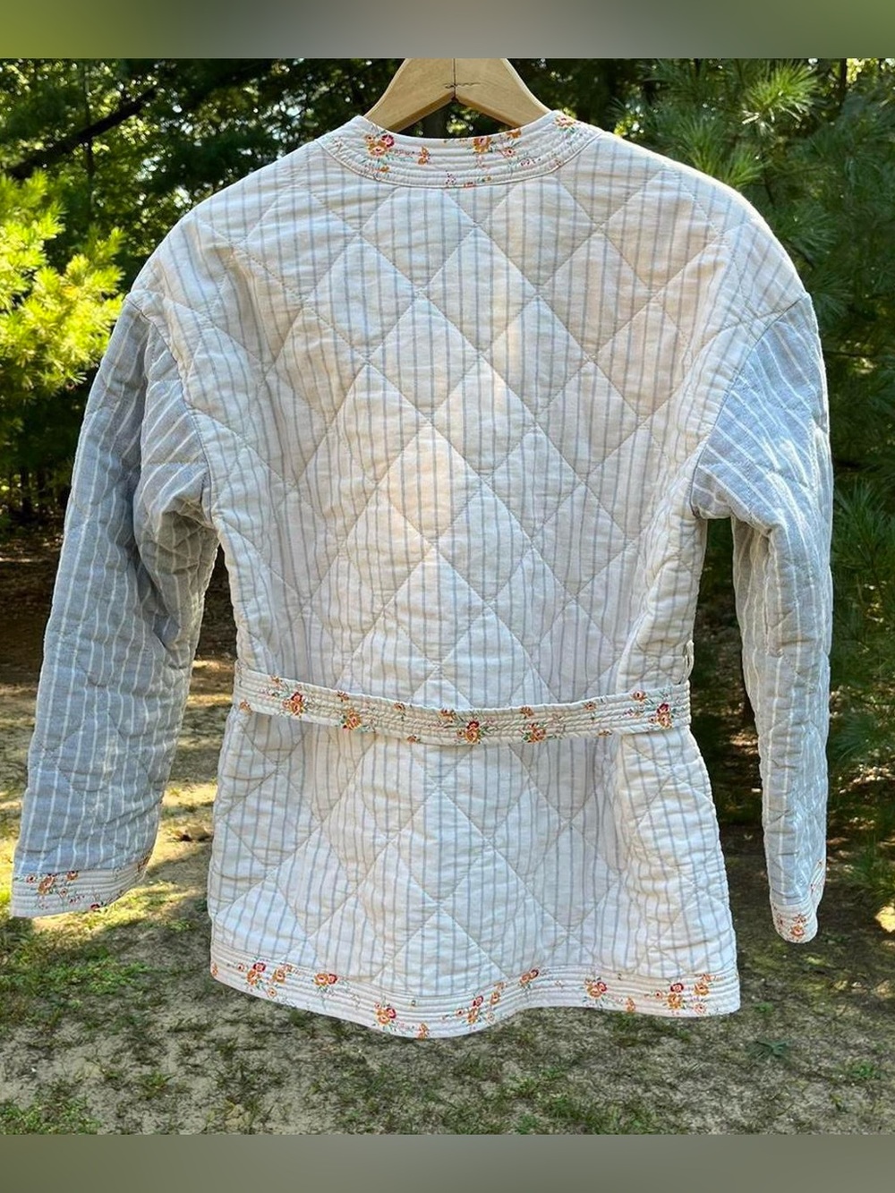 2019 Madewell x The New Denim Project Cotton Patchwork Quilted Jacket S Fall - Picture 2 of 16